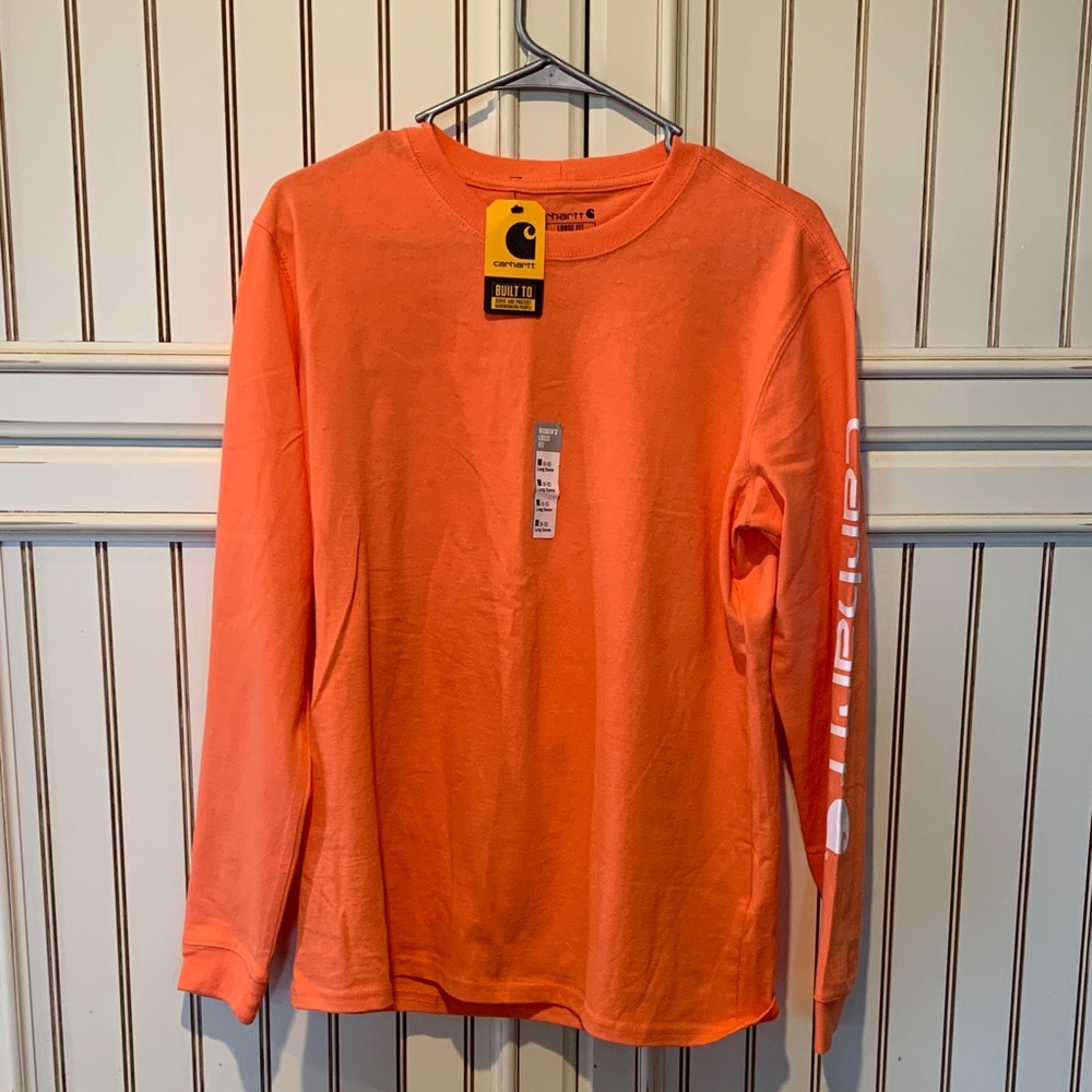 Carhartt High-Visibility Orange Long Sleeve Work Shirt